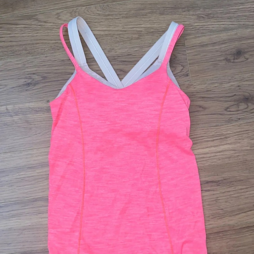 Lulu lemon Pink Strappy Tank Top